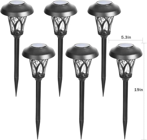Solar Pathway Lights Outdoor (6 Count)