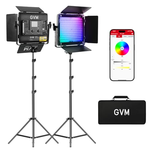 GVM RGB LED Video Light Kit