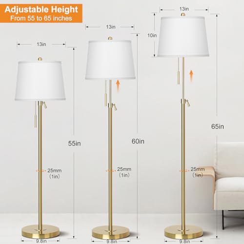 Gold Floor Lamp for Living Room