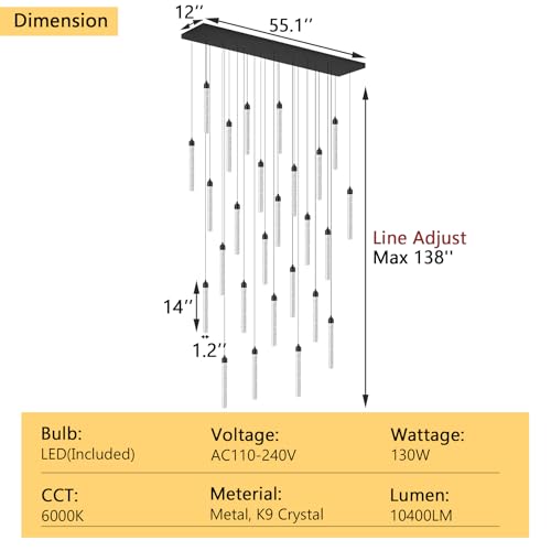 Rectangular Chandeliers 26