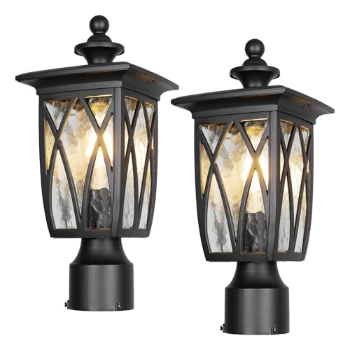 2 Pack Outdoor Post Lights Lamp Post Light Fixture (2 Count)