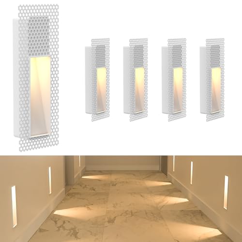 4 Pack Trimless Recessed Step Lights (4 Count)