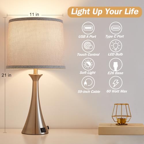 Touch Table Lamps Set of 2 (2 Count)