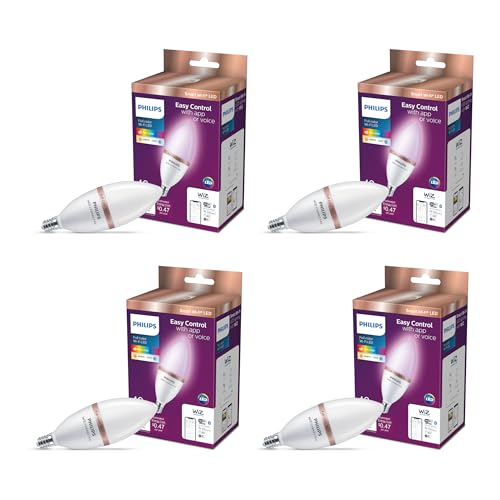 Smart 40W B12 Color LED Smart Candle (4 Count)