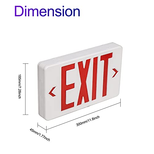 Exit Sign with Steel Wire Guard