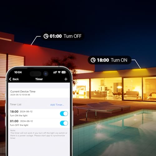 168W Smart LED Wall Washer Light Bar (RGBW Black Housing - Single Cable)
