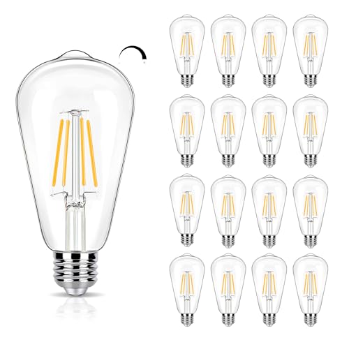 16 Pack Dimmable LED Edison Bulbs 40W Equivalent (16 Count)