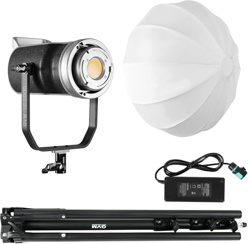 GVM 200W LED Video Light with Lantern Softbox