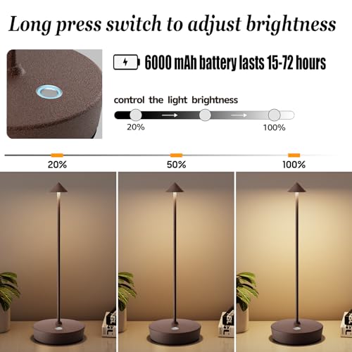 2Pack Rechargeable Cordless Table Lamp (2 Count)