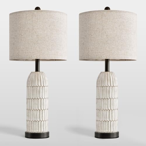 26.5" Bedside Table Lamps Set of 2