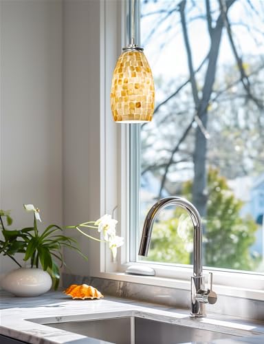 Coast 7" Pendant Light Glass Shades for Kitchen Island (2 Count)