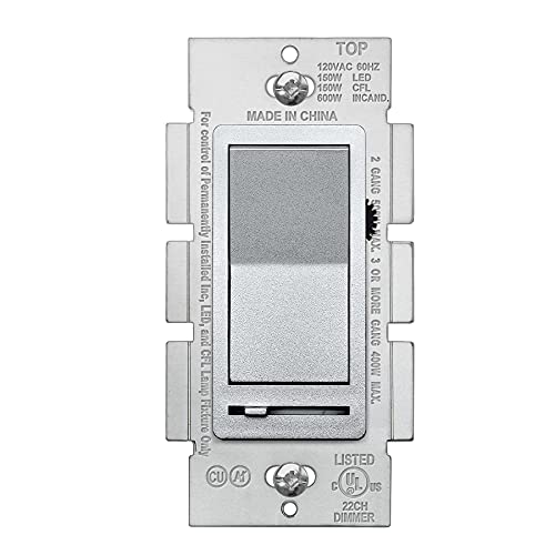 Matte Silver Dimmer Light Switch