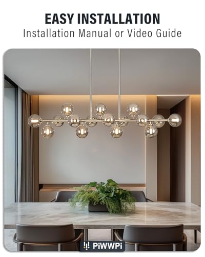 55" Long Chandeliers for Dining Room Kitchen Island