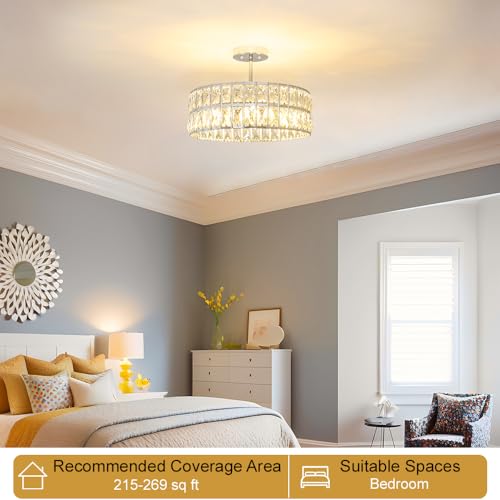 Crystal Ceiling Light Fixture