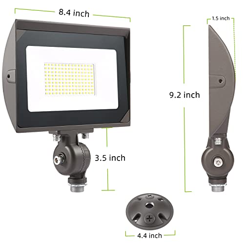 80W Outdoor LED Flood Light with 1 (2 Count)
