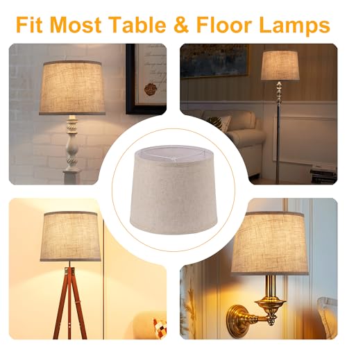 Empire Linen Lamp Shades Set of 2 (Linen)