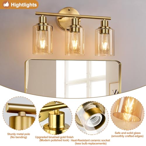 3 Light Bathroom Light Fixtures