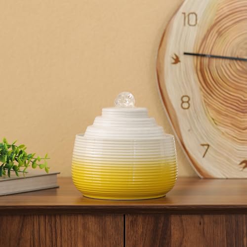Indoor and Outdoor Fountain Water Feature Fall Ceramic Home Office Decoration mini Tabletop Desktop