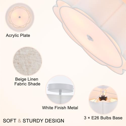 18" Large Semi Flush Mount Ceiling Light