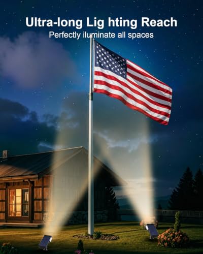 4 Pack Solar Spot Lights Outdoor Waterproof (4 Count)