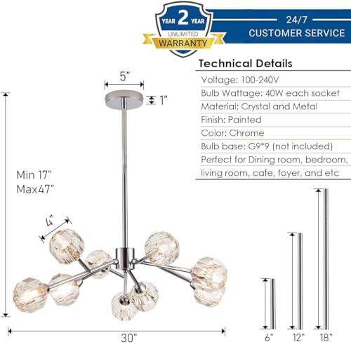 Sputnik Chandeliers for Dining Room