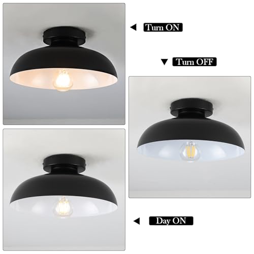Black Semi Flush Mount Ceiling Lights
