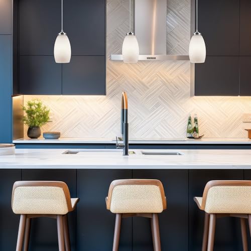 Coast 7" Pendant Light Glass Shades for Kitchen Island (2 Count)