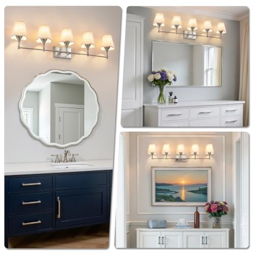 Brushed Nickel Bathroom Vanity Light (Brushed Nickel / 5 LIGHT)