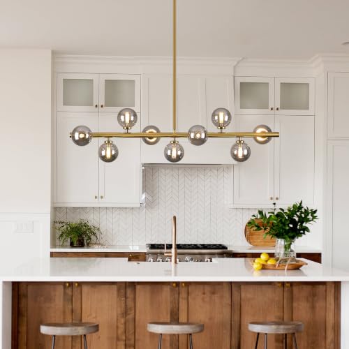 Mid Century Modern Globe Sputnik Chandelier