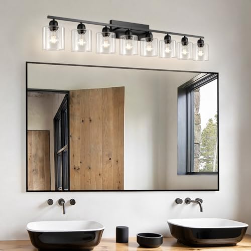Modern 8 Light Bathroom Light Fixtures