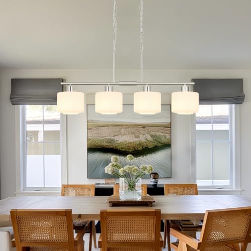 4 Light Brushed Nickel Kitchen Island Lighting