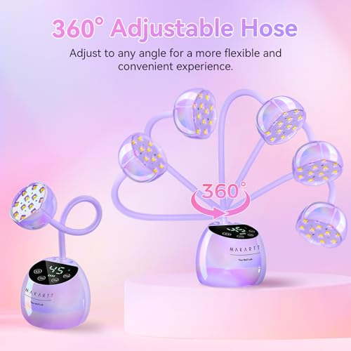 Cordless Gooseneck UV Nail Lamp for Gel