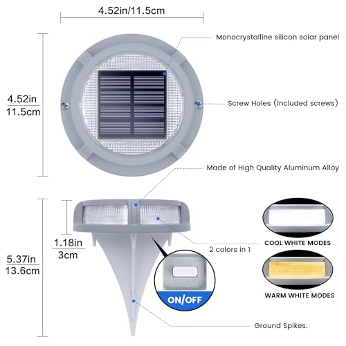 Solar Deck Lights Outdoor 2 (12 Count)