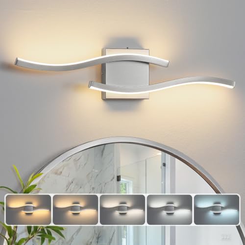 Nickel LED Bathroom Vanity Lights