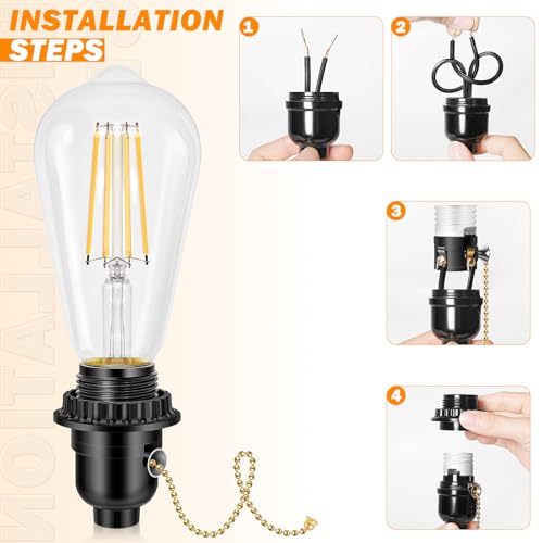 UL Listed E26 Light Socket (2 Count)