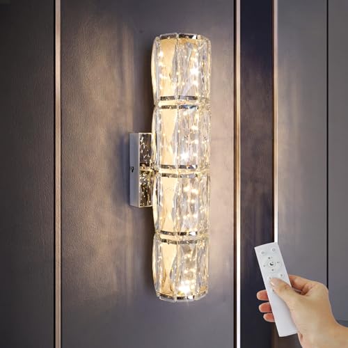 Chrome Crystal Wall Sconce