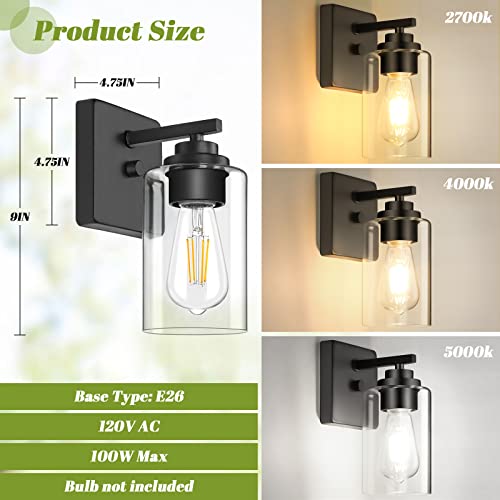 Wall Sconces Set of 2 for Bathroom (2 Count)