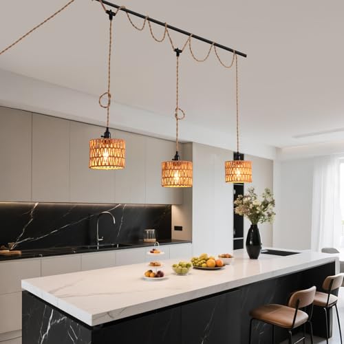 3 Light Hanging Light with Plug in Cord