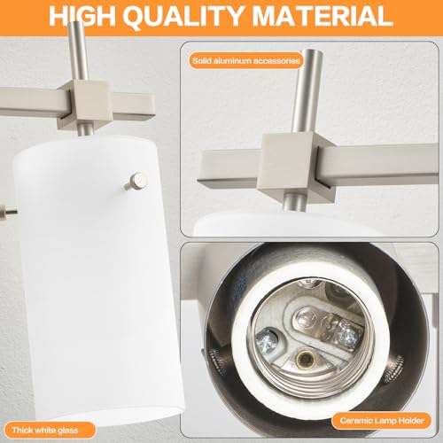 Brushed Nickel Bathroom Light Fixtures