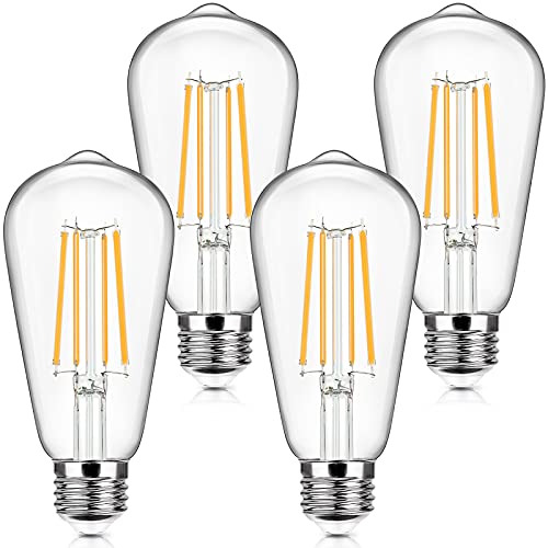 4 Pack Vintage LED Edsion Bulbs 100W Equivalent (4 Count)