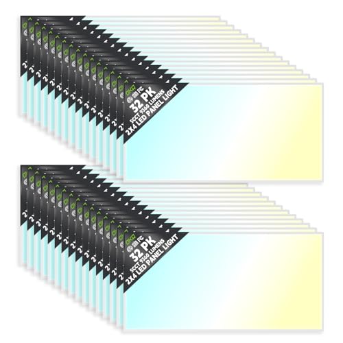 2x4 LED Flat Panel Light Drop Ceiling Office Fixture (32 Count)