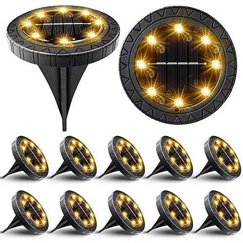 Solar Powered Ground lights 12 Pack (12 Count)