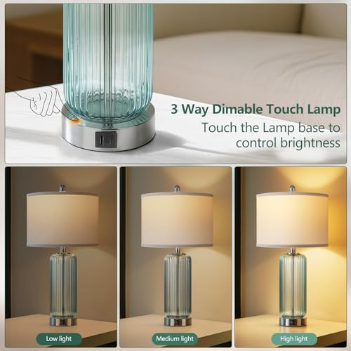 Modern 27" Touch Table Lamp (2 Count)