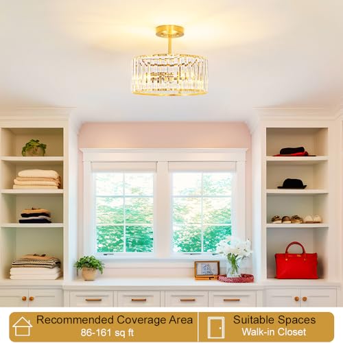 Modern Crystal Ceiling Light