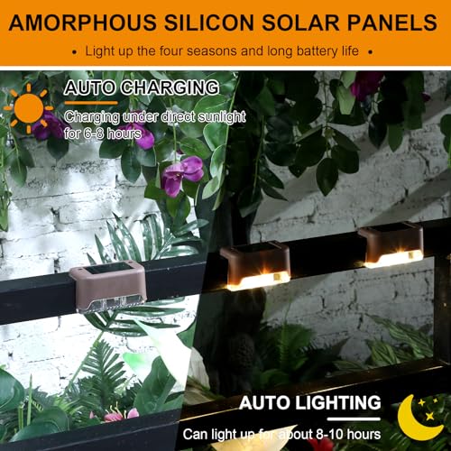 32 Pcs Solar Deck Step Lights Outdoor (32 Count)