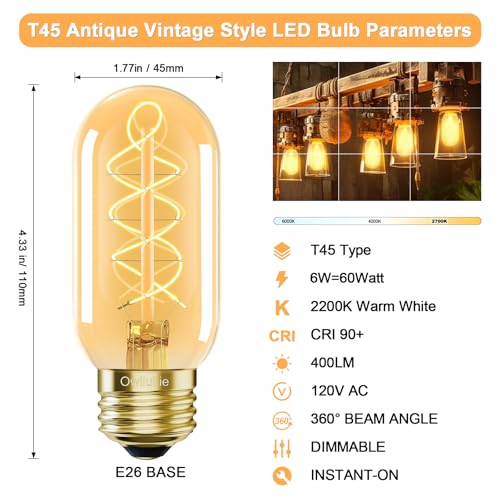 E26 LED Bulb 6W Equivalent 60 watt (4 Count)