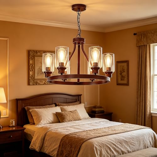 Farmhouse Wood Chandelier (72 Count)