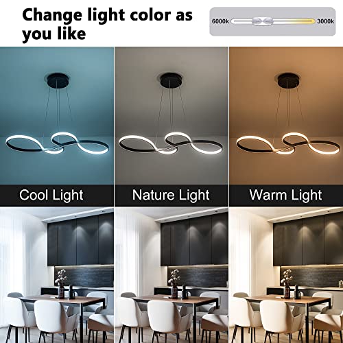 Modern LED Chandelier Dining Room Pendant Light
