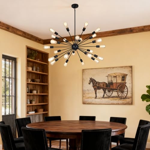 Large Black Chandelier