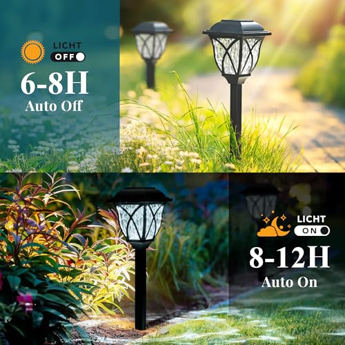 6 Pack Solar Lights Outdoor Waterproof (6 Count)